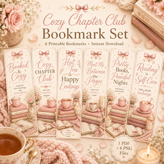Cozy Chapter Club Bookmark Set