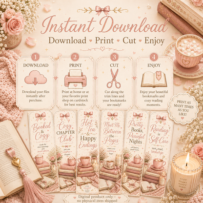 Cozy Chapter Club Bookmark Set