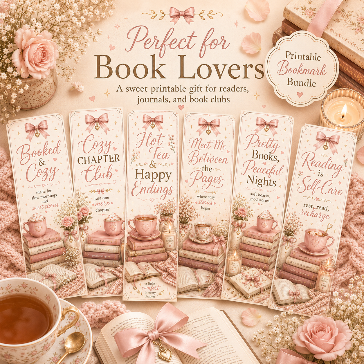 Cozy Chapter Club Bookmark Set