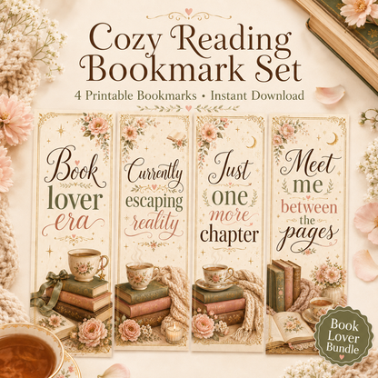 Cozy Reading Bookmark Set
