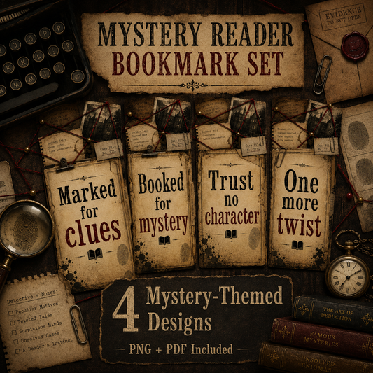 Mystery Reader Bookmark Set