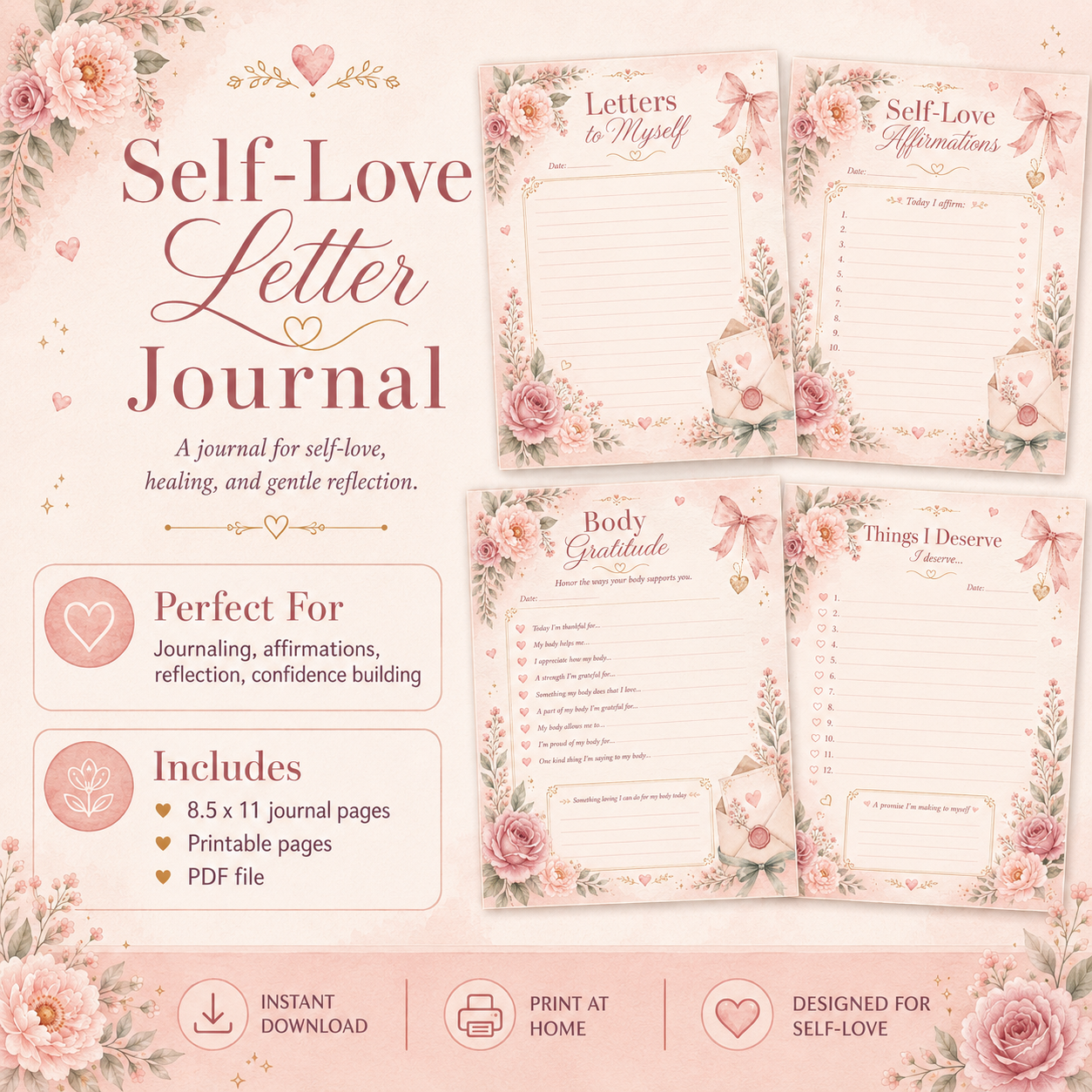 Self-Love Letter Journal