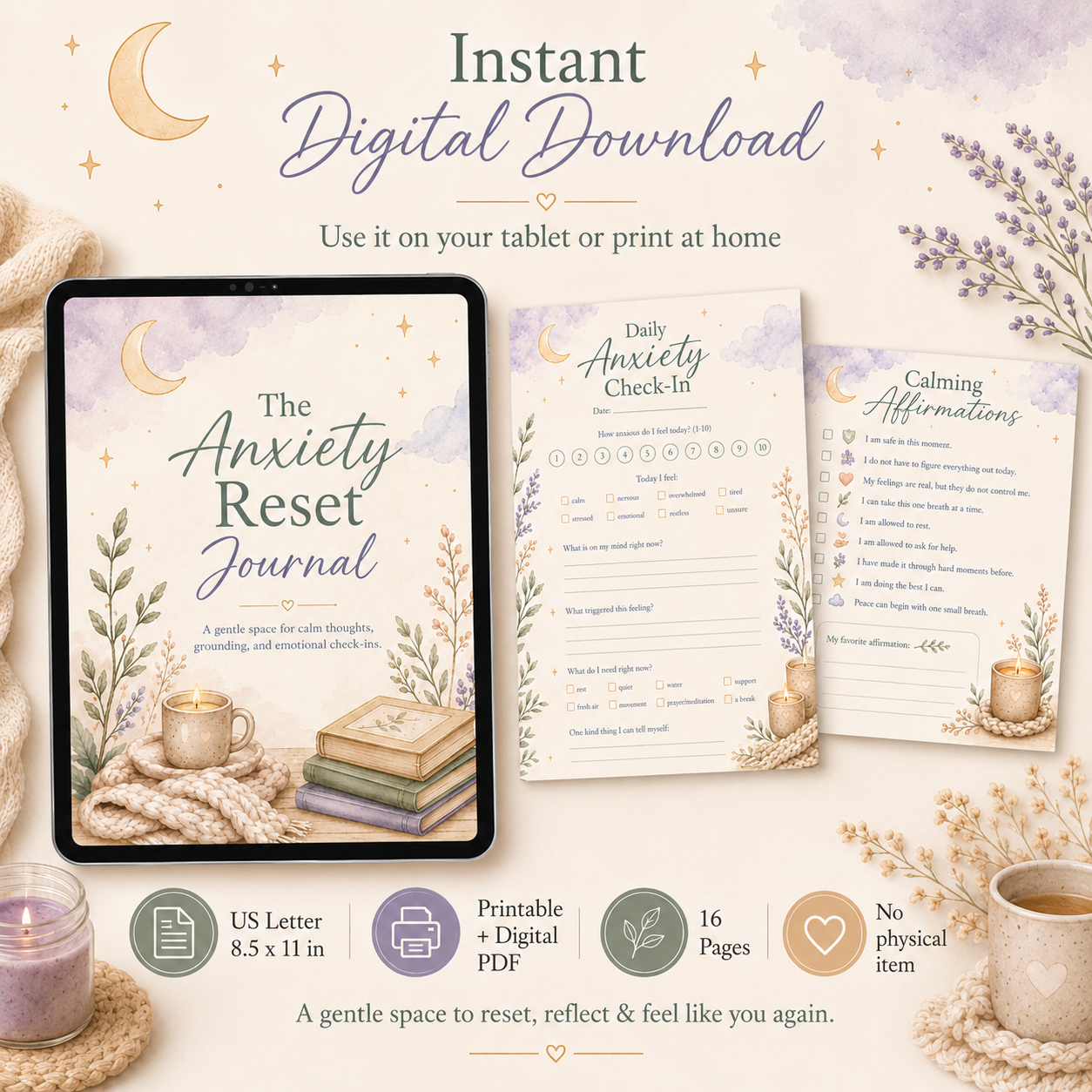 The Anxiety Reset Journal