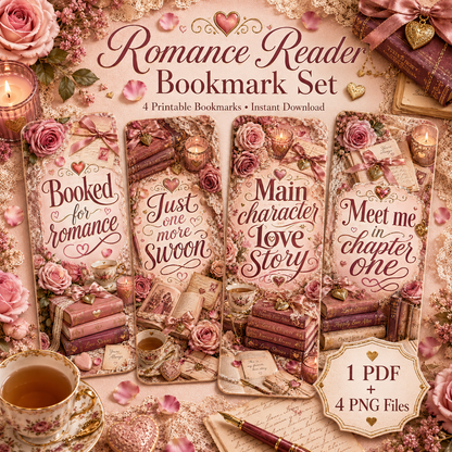 Romance Reader Bookmark Set