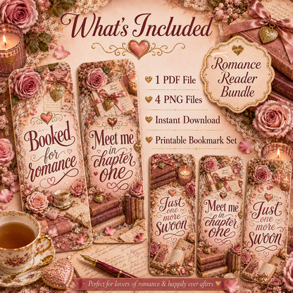 Romance Reader Bookmark Set