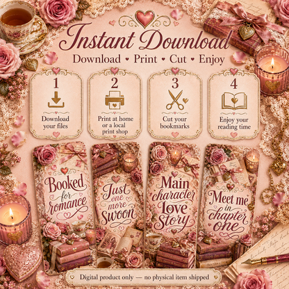 Romance Reader Bookmark Set