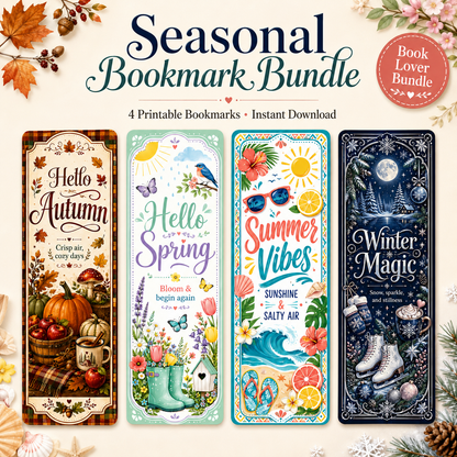Seasonal Bookmark Bundle