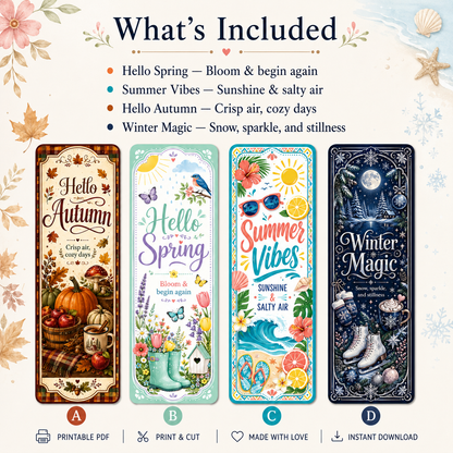 Seasonal Bookmark Bundle