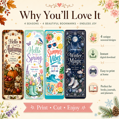 Seasonal Bookmark Bundle