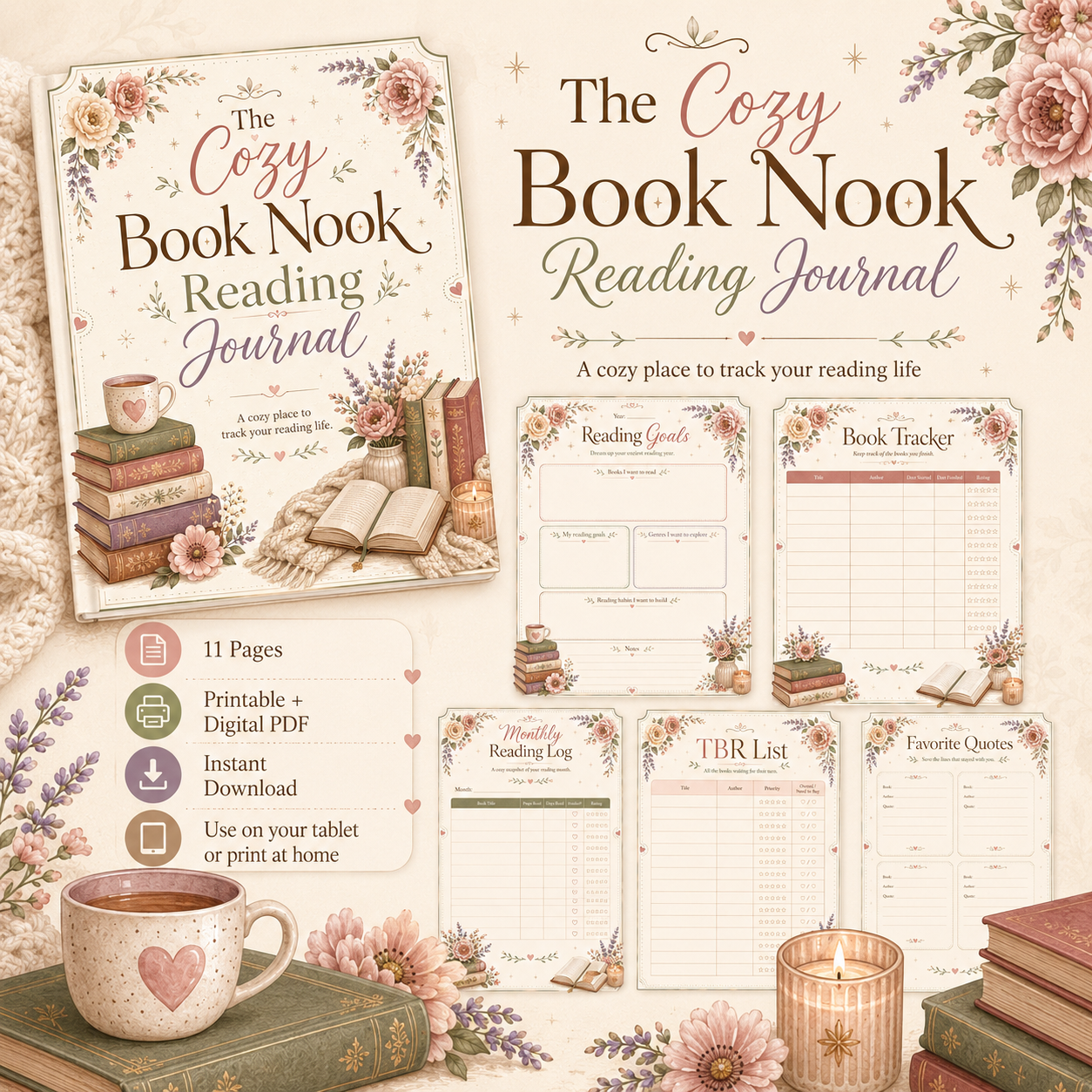 The Cozy Book Nook Reading Journal