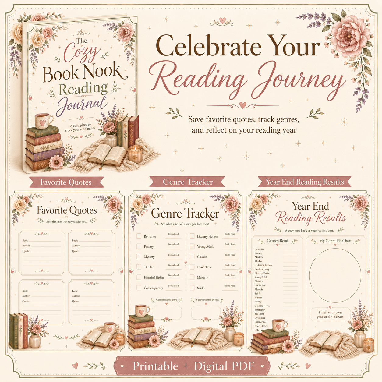 The Cozy Book Nook Reading Journal