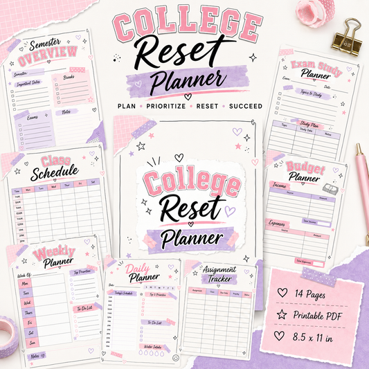 College Reset Planner