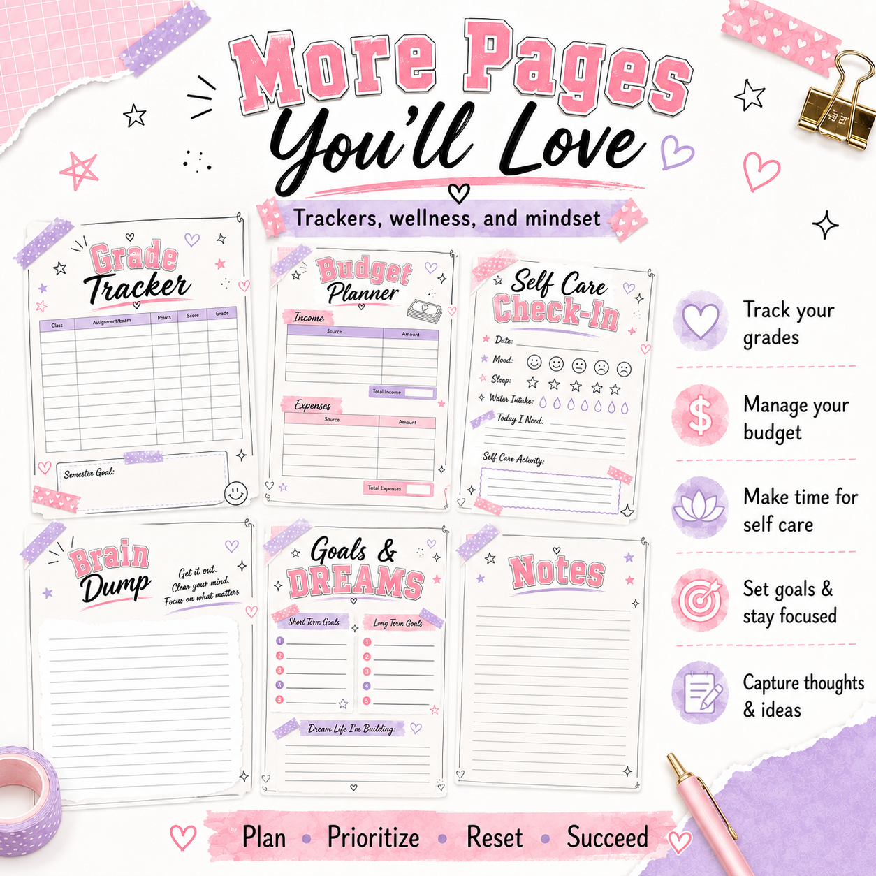 College Reset Planner
