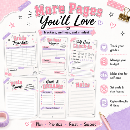 College Reset Planner