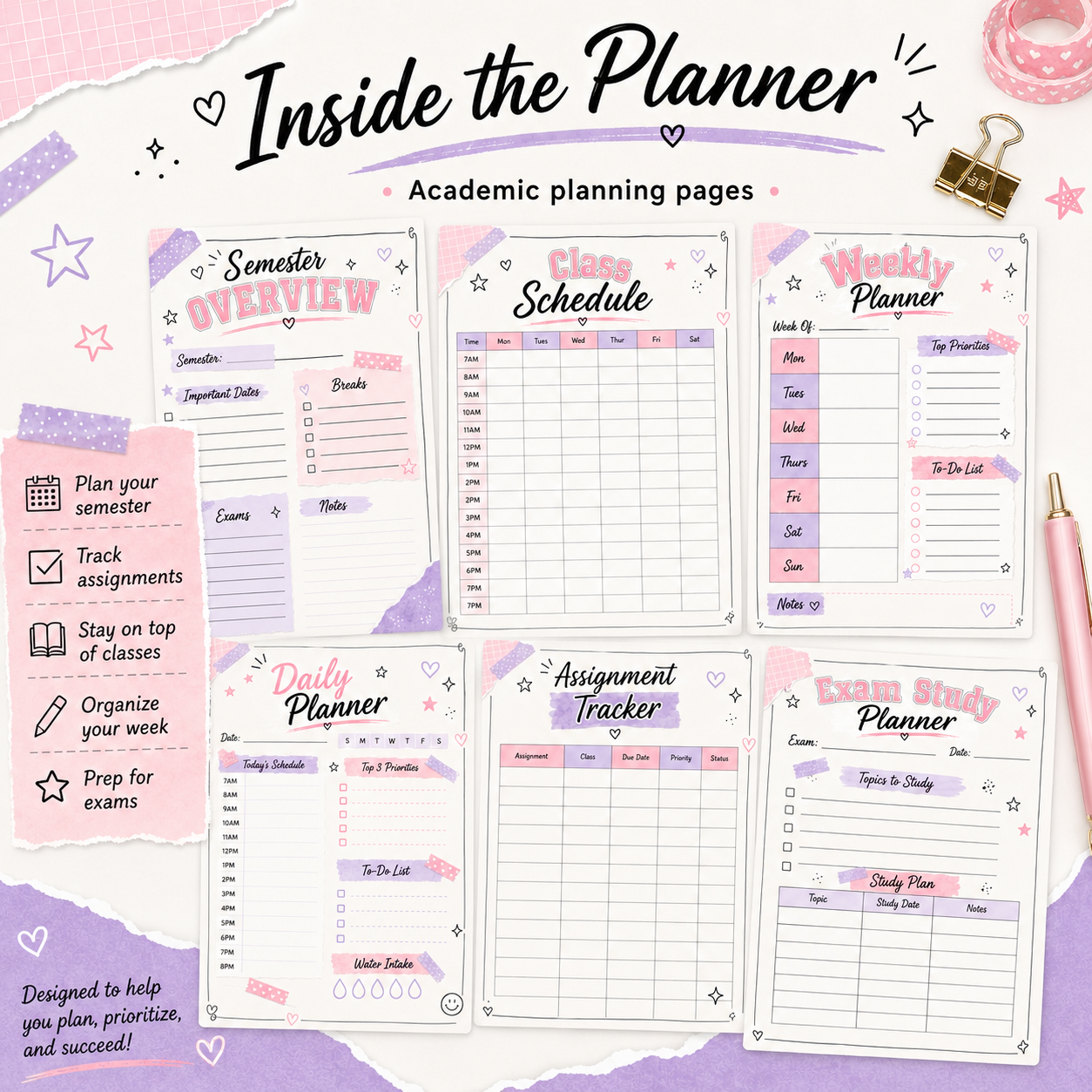 College Reset Planner